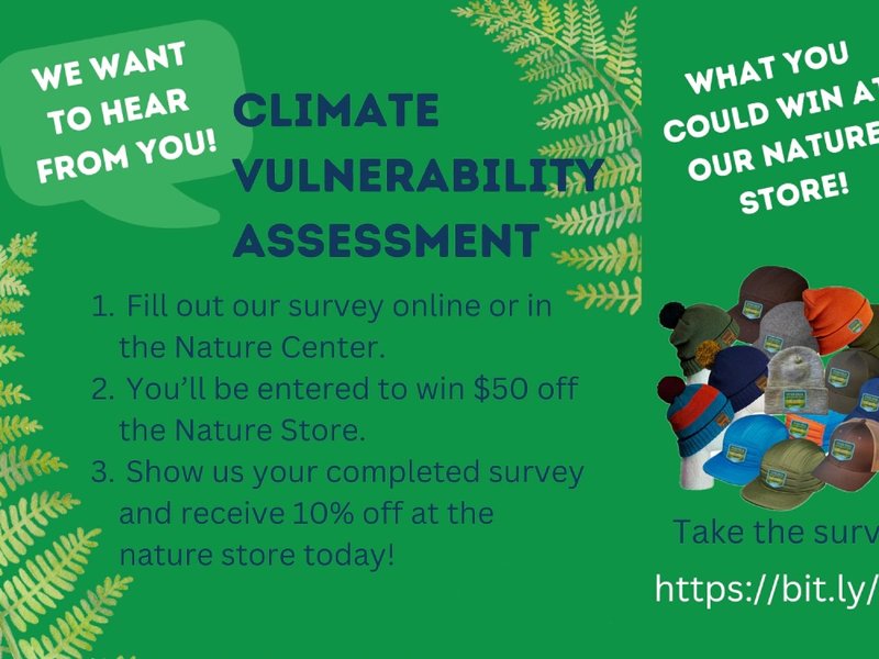 Tryon Creek Climate Vulnerability Survey flyer